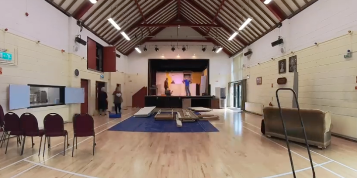 First Set Build for According to Rumour at West Monkton Village Hall 🎭